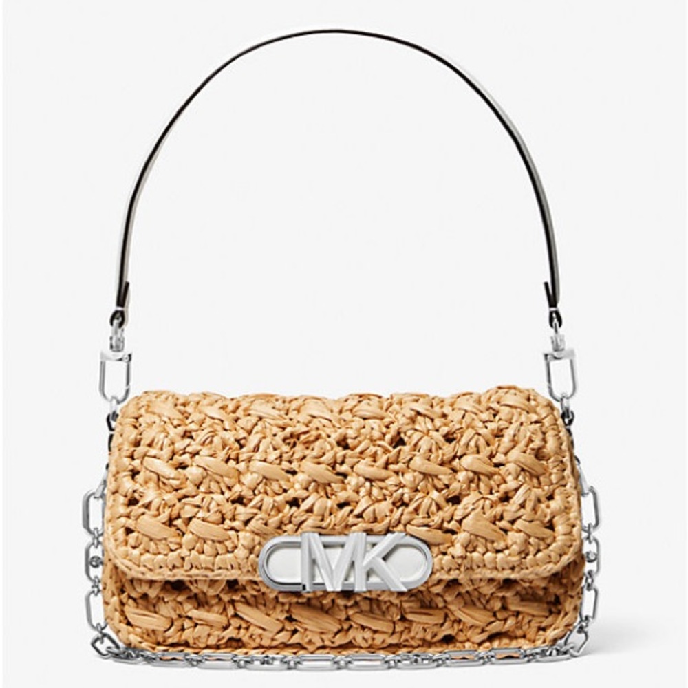 Michael Kors Tan Woven Shoulder Bag